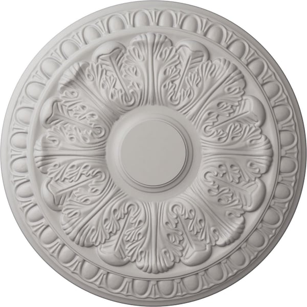 Ekena Millwork Colton Ceiling Medallion (Fits Canopies up to 4 3/4"), 15 3/4"OD x 1 1/2"P, Ultra Pure White CM15CNUWF - main